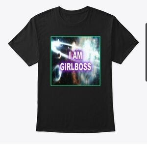 Affirmations GIRLBOSS Classic Crew Neck Graphic T-Shirt Tee Self Hypnosis Merch